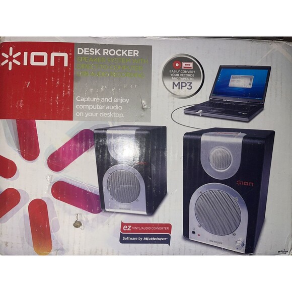 Ion Laptop Speaker System With Direct To Computer USB Audio Recording Brand New - Picture 1 of 7